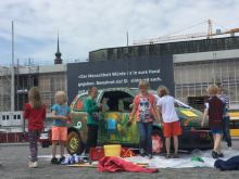 Kinder auf dem Altmarkt