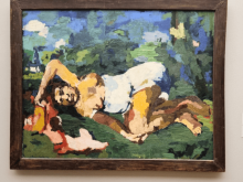  Oskar Kokoschka (1886–1980), Sommer I, 1922, Öl auf Leinwand, 110 x 140 cm  2024/25 gemeinsame Erwerbung des Albertinum, Staatliche Kunstsammlungen Dresden mit Unterstützung der Ernst von Siemens Kunststiftung sowie des Sprengel Museum Hannover mit Unterstützung der Kulturstiftung der Länder und der Fritz Behrens Stiftung.