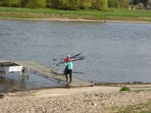 Rudern an der Elbe Ausflug Pillnitz