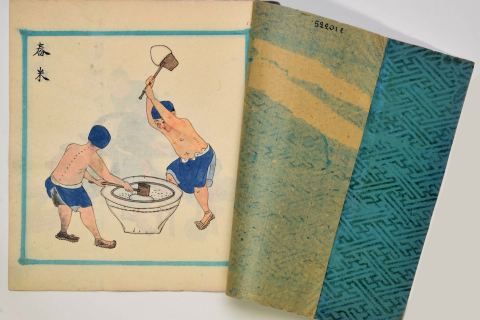 Japanischer Farbholzschnitt in der Ausstellung Japan auf Papier im Dresdner Residenzschloss
