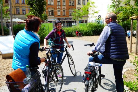 unterwegs mit dem Rad in Dresden